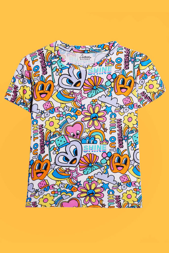 BE YOURSELF AND CHILL OUT SHORT SLEEVES T-SHIRT (PACK OF 2) - Anthrilo India