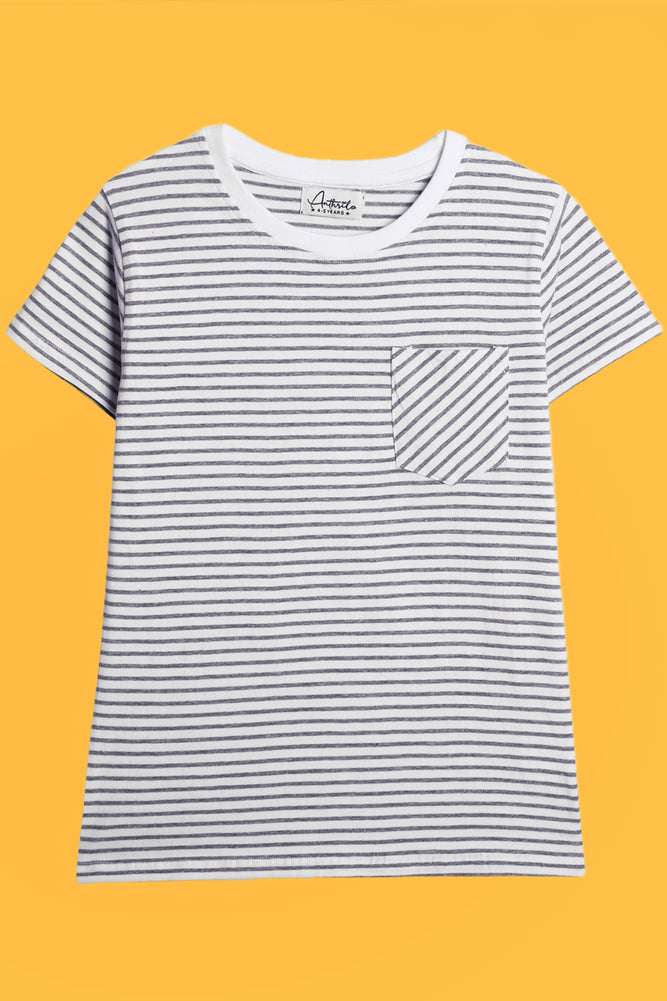 GAMING GREEN AND GREY STRIPES SHORT SLEEVE T-SHIRT (PACK OF 2) - Anthrilo India