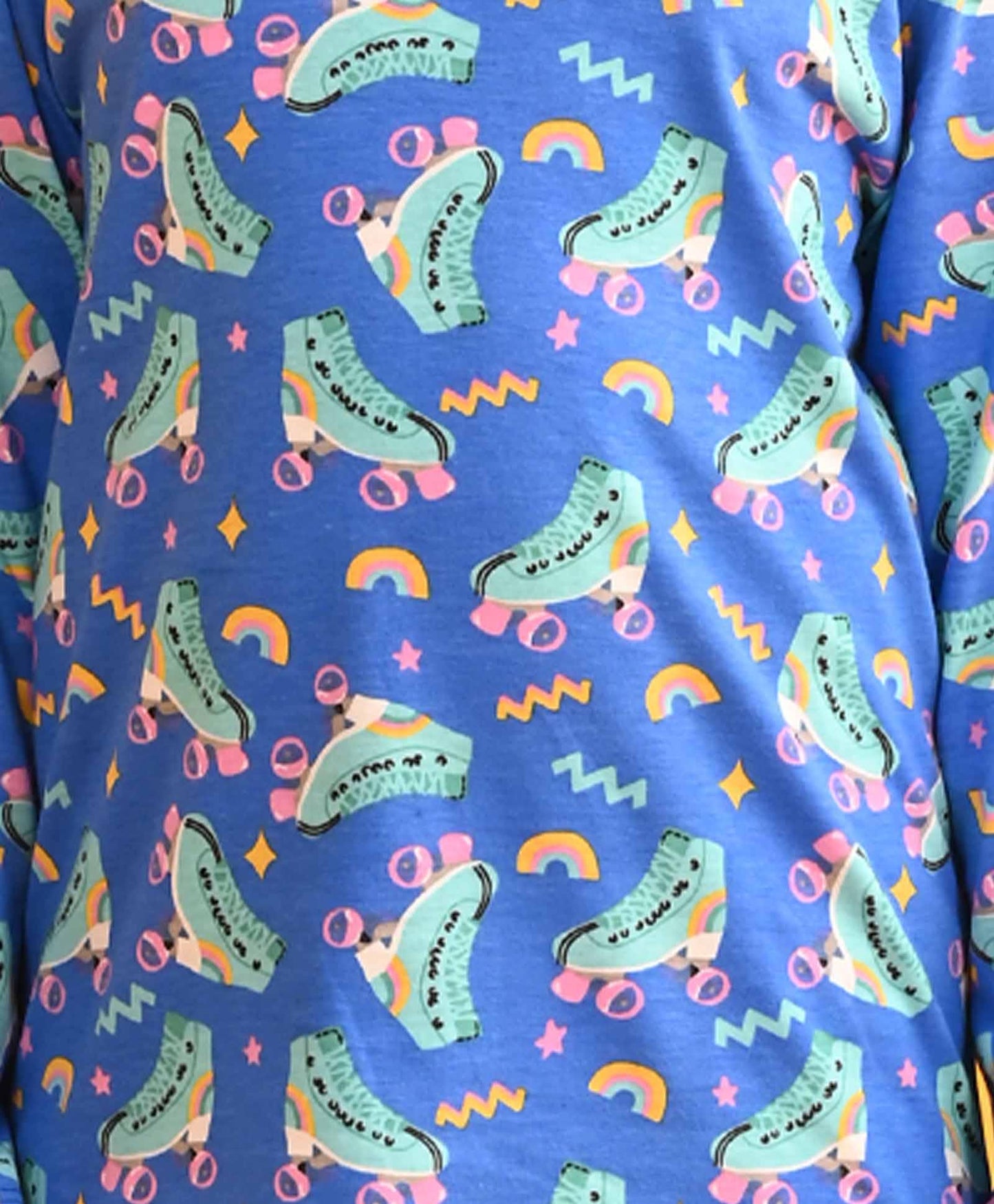 SKATES BLUE LONG SLEEVES PYJAMA SET - BLUE