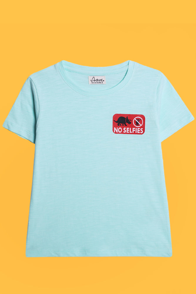 PERFECT IS BORING BLUE AND NO SELFIES SHORT SLEEVE T-SHIRT (PACK OF 2) - Anthrilo India