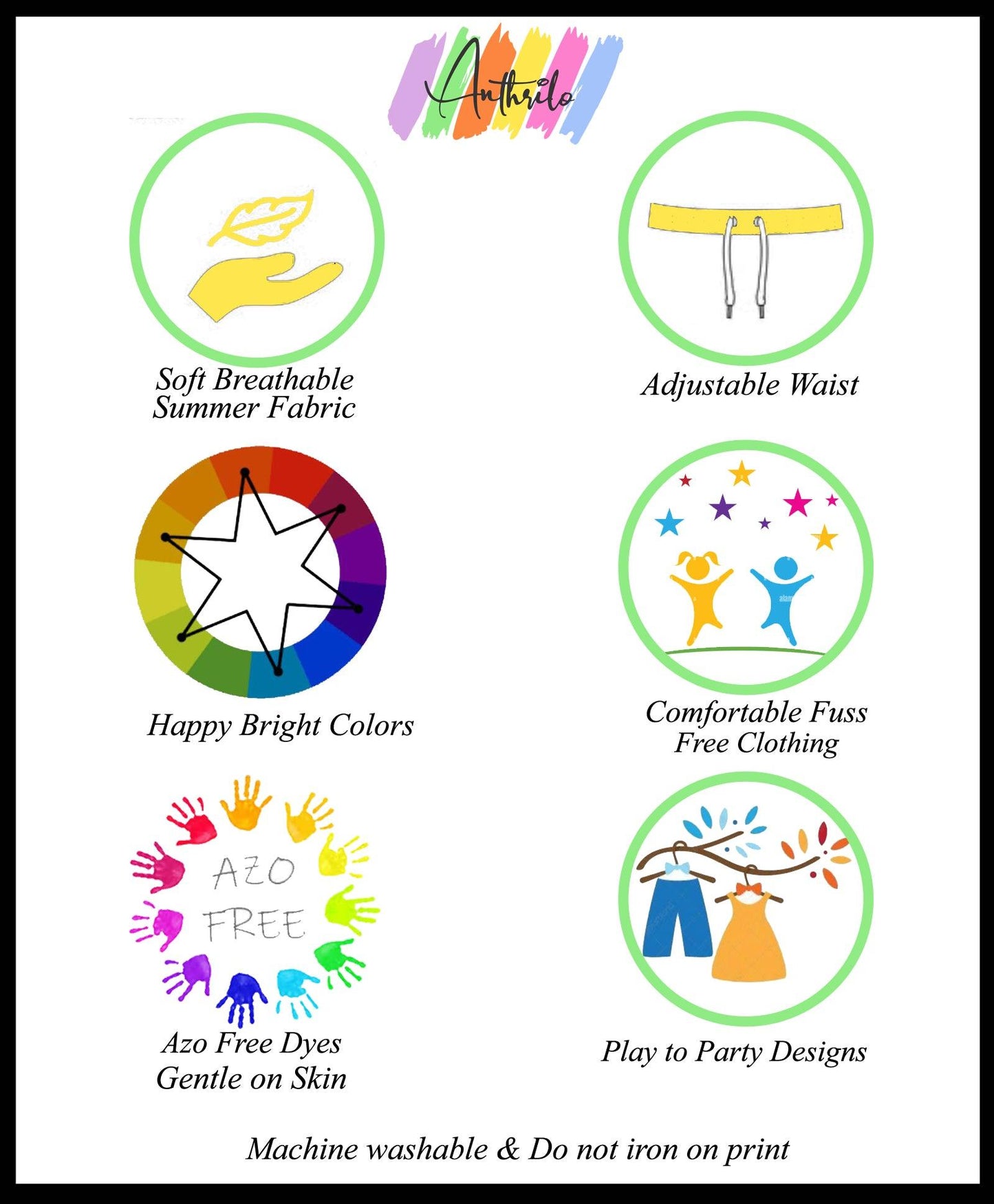 BLACK BLUE TEXTURED SUMMER GIRLS SHORTS - WHITE