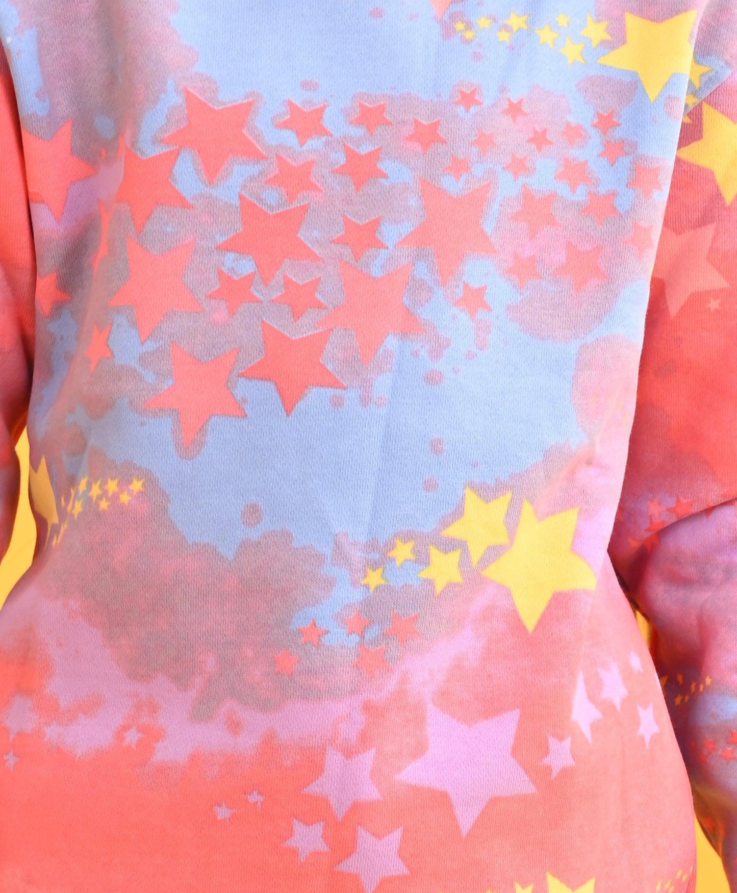 TIE DYE STAR FLEECE SWEATSHIRT JOGGER SET D - PINK - Anthrilo