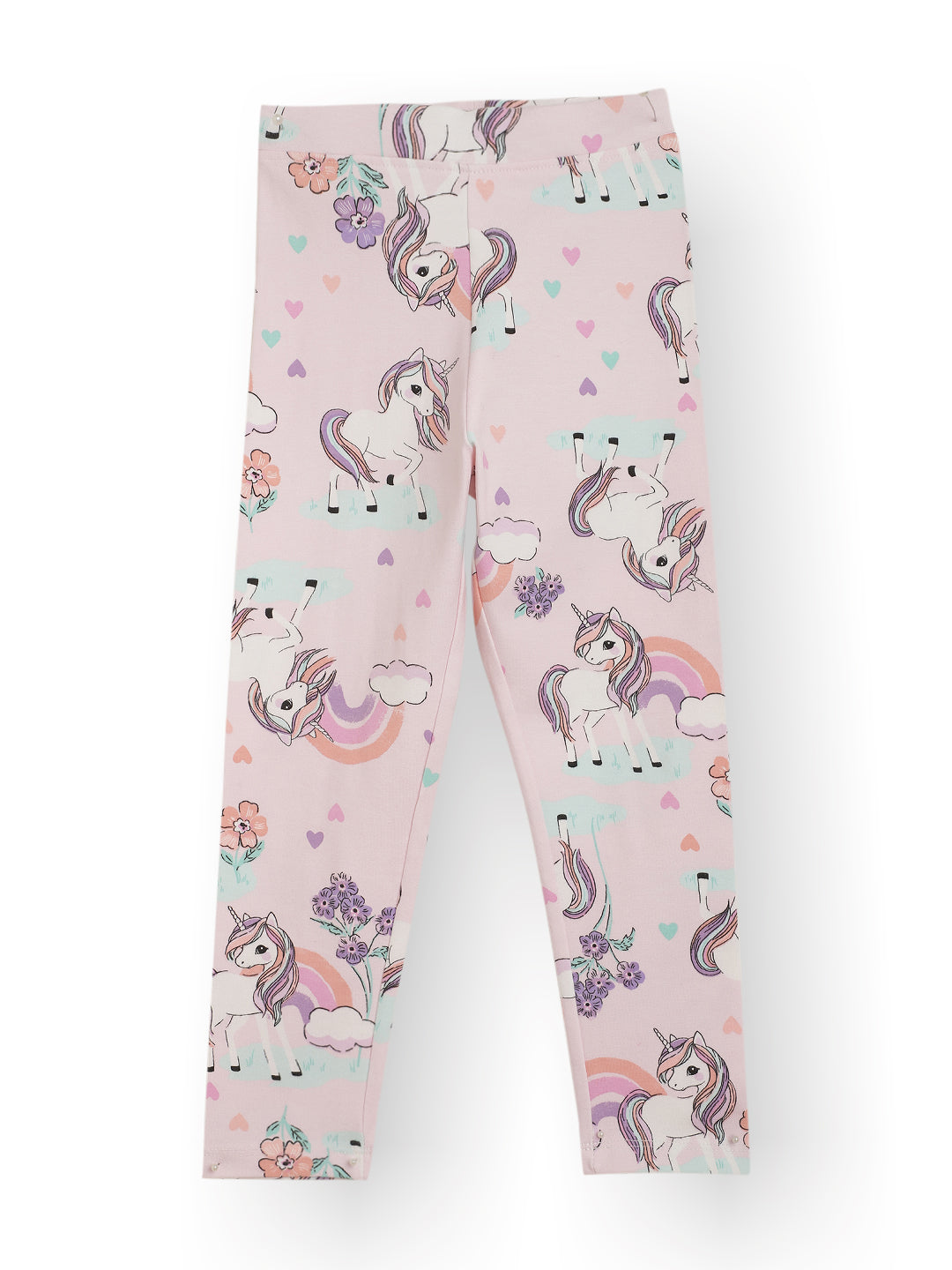 UNICORN HEARTS PINK LEGGING - PINK