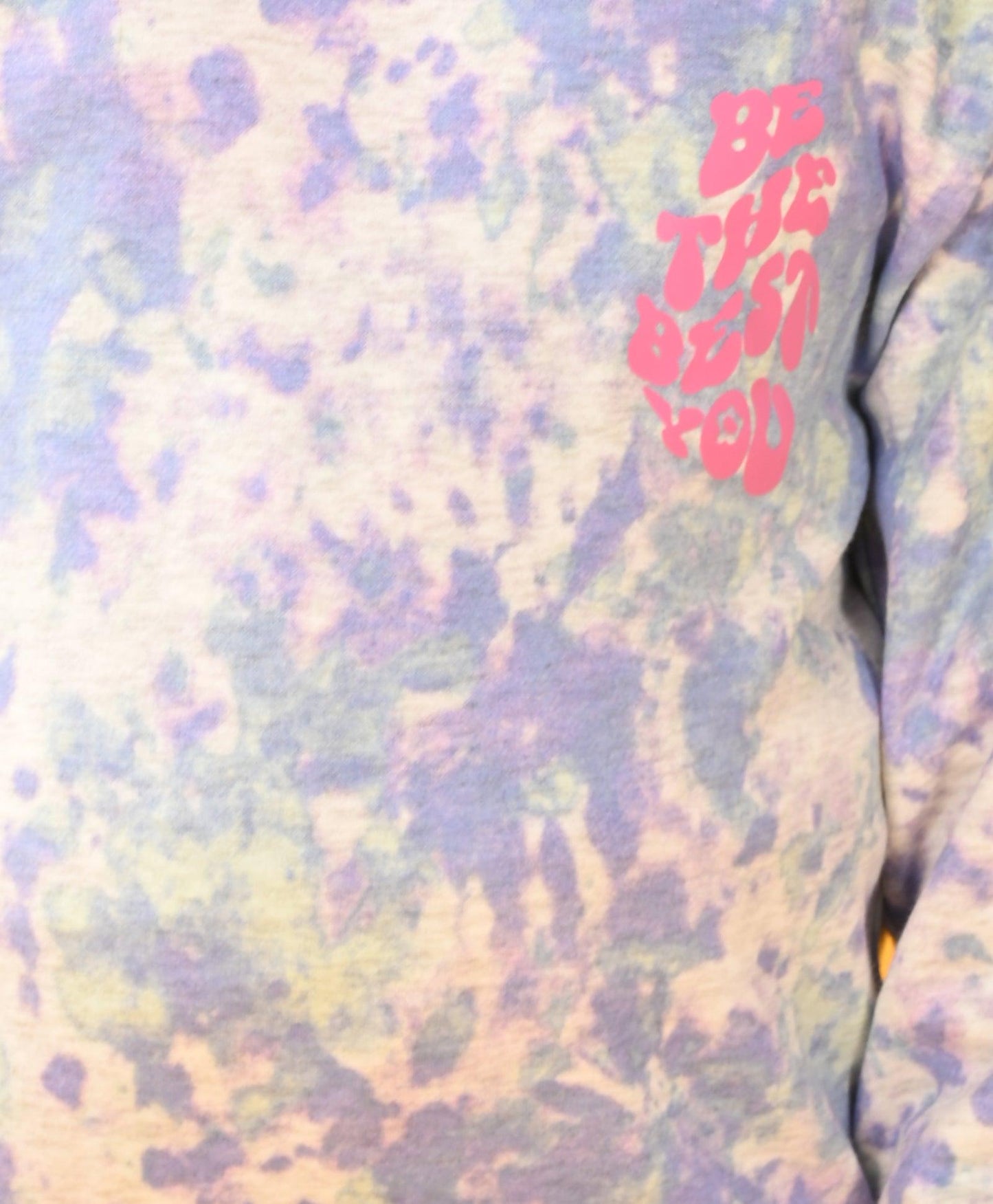 TIE DYE ECRU MELANGE TERRY SWEATSHIRT JOGGER SET - ECRU