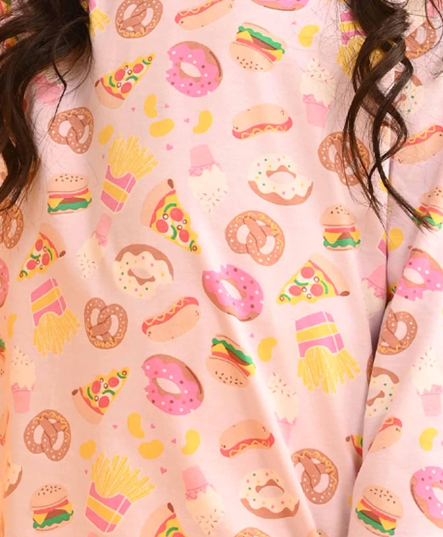 PLAYDATE LONG SLEEVES GIRLS PYJAMA SET D - PINK