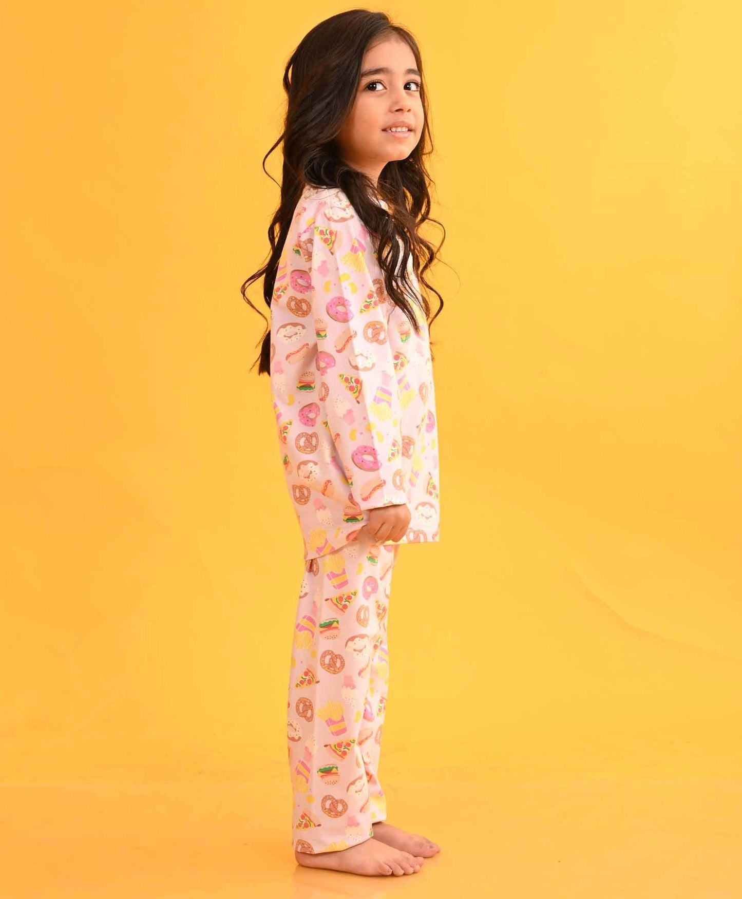 PLAYDATE LONG SLEEVES GIRLS PYJAMA SET D - PINK