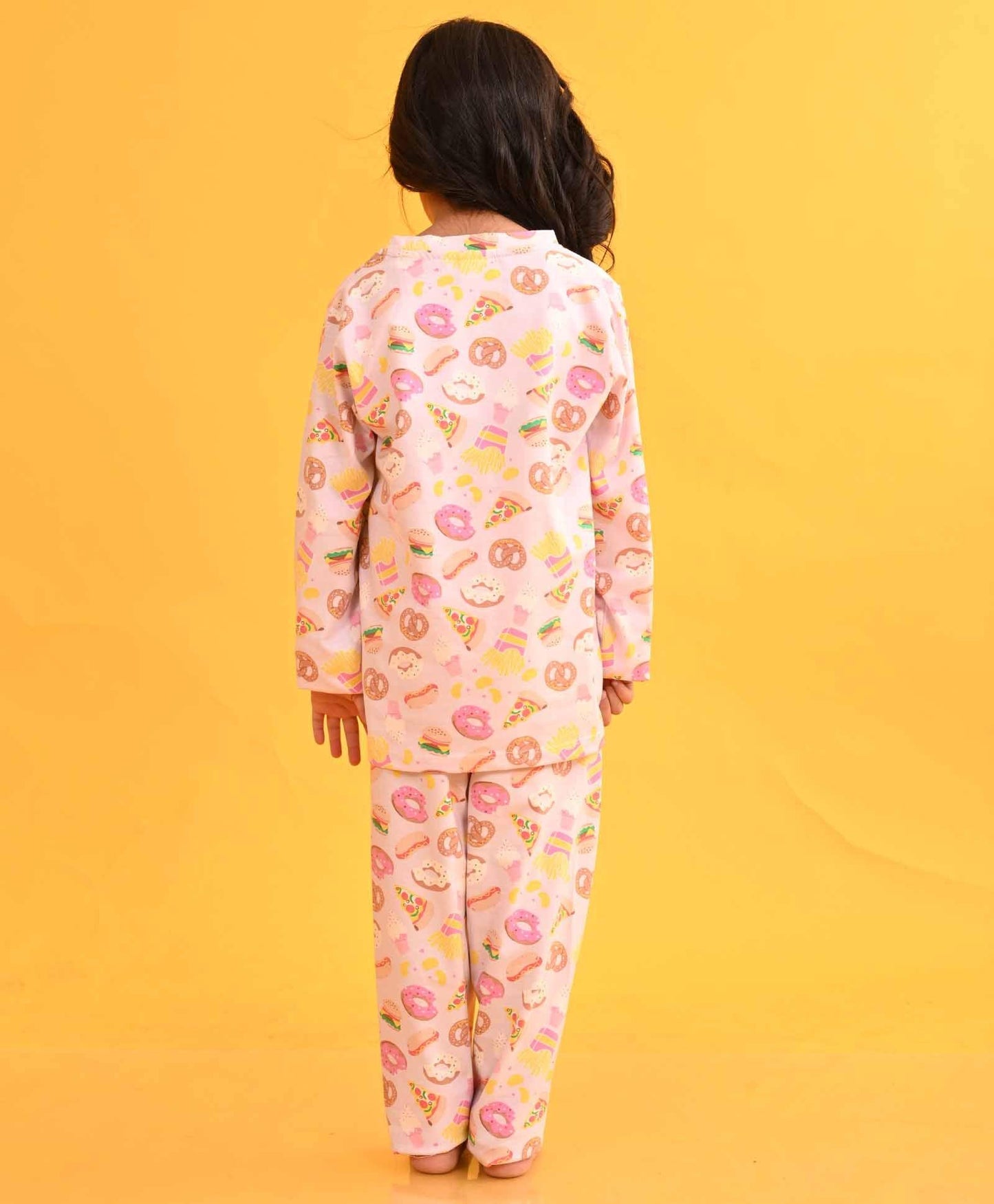 PLAYDATE LONG SLEEVES GIRLS PYJAMA SET D - PINK