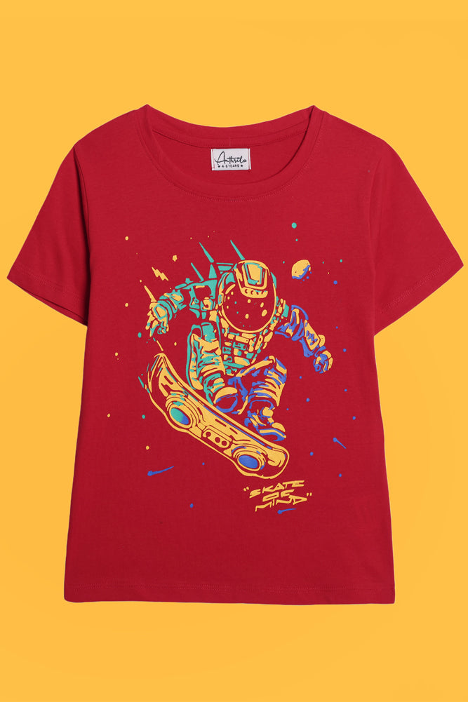 GAMER WHITE AND SKATE RED SHORT SLEEVE T-SHIRT (PACK OF 2) - Anthrilo India