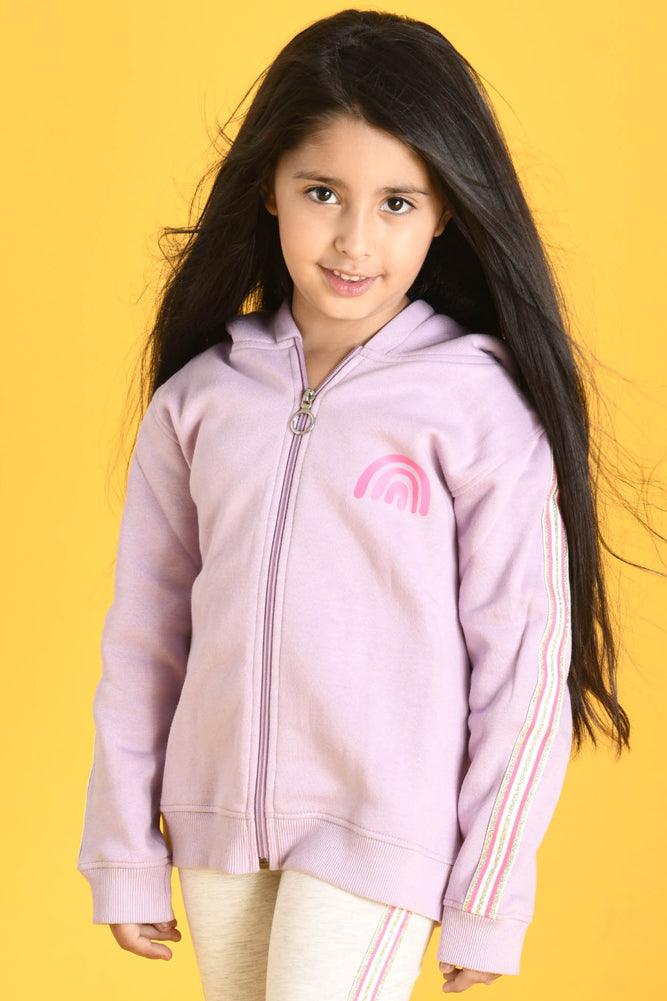 LAVENDER FLEECE SWEATSHIRT LEGGINGS SETS - PURPLE/GREY - Anthrilo Design House