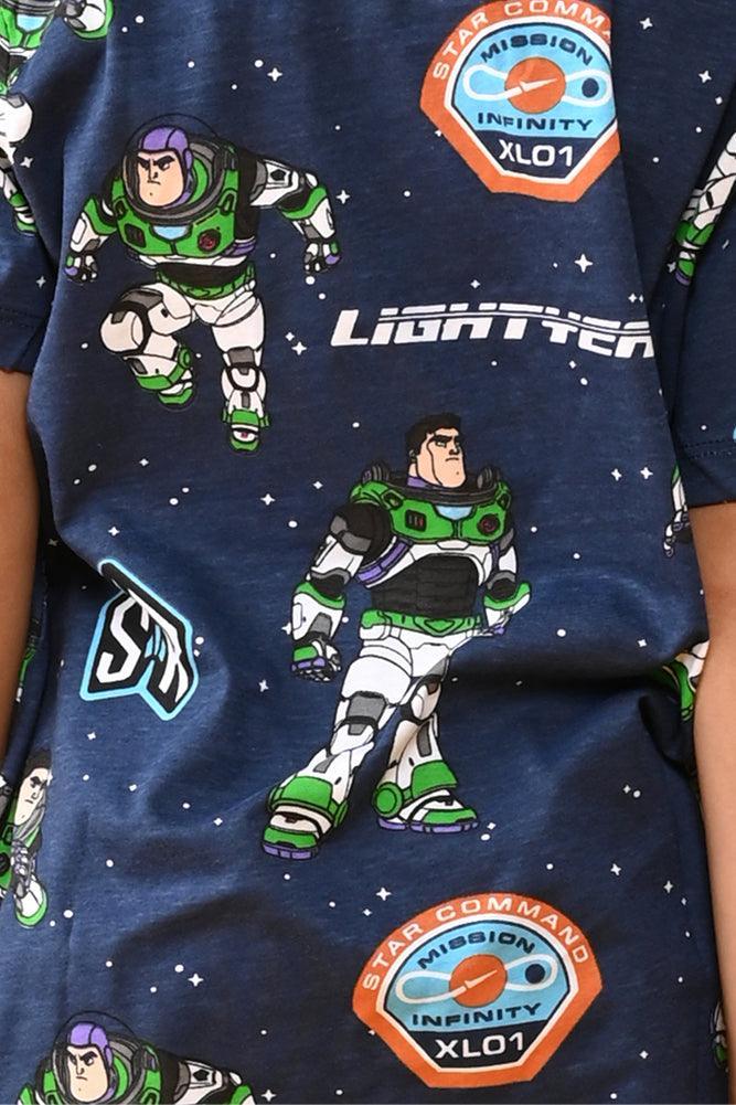 ASTRONAUT SLEEPWEAR SHORTS SET - BLUE - Anthrilo Design House