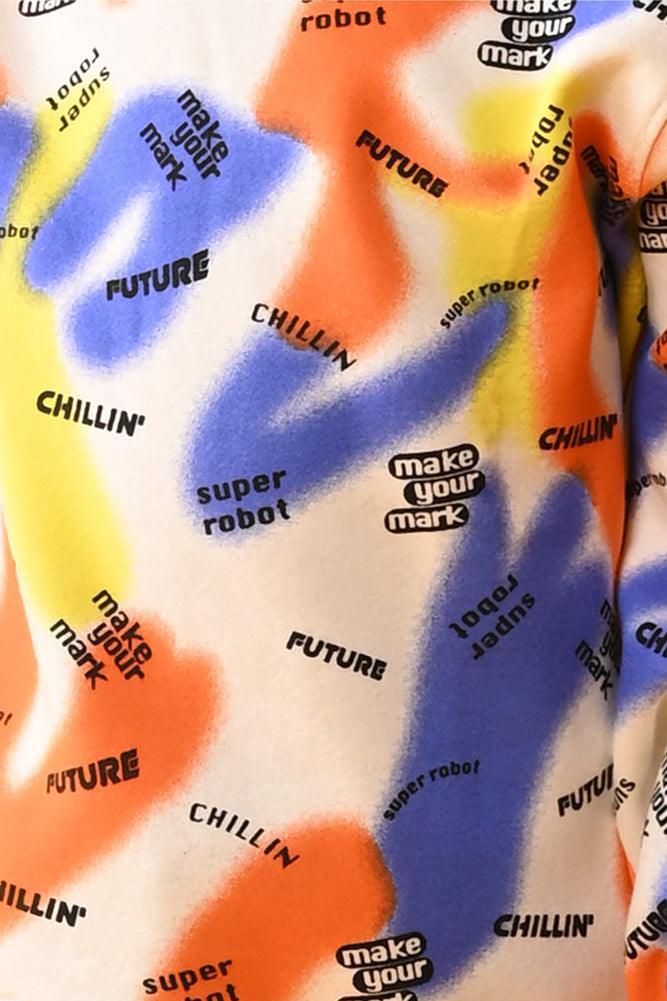 MAKE YOUR MARK FLEECE HOODIE - WHITE - Anthrilo Design House