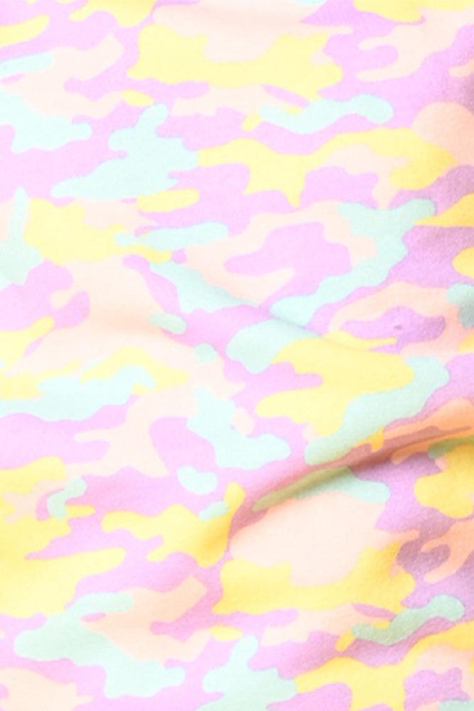 CAMOUFLAGE FLEECE GIRLS SWEATSHIRT JOGGER SET - PINK - Anthrilo Design House