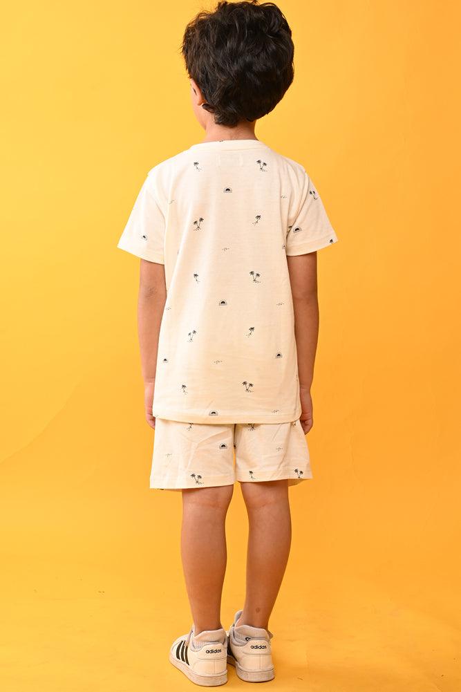 DINOSAUR NAVY AND T-REX SLEEPWEAR SHORTS SET (PACK OF 2) - Anthrilo India