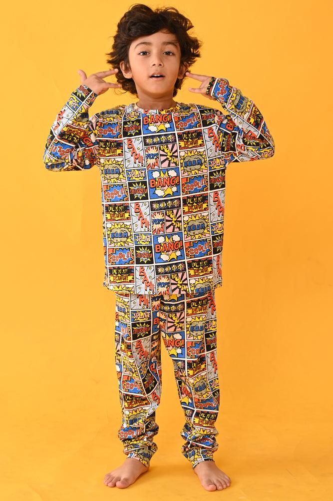 SUPERHERO AND DINOSAUR CHRISTMAS LONG SLEEVE PYJAMA SET (PACK OF 2) - Anthrilo India