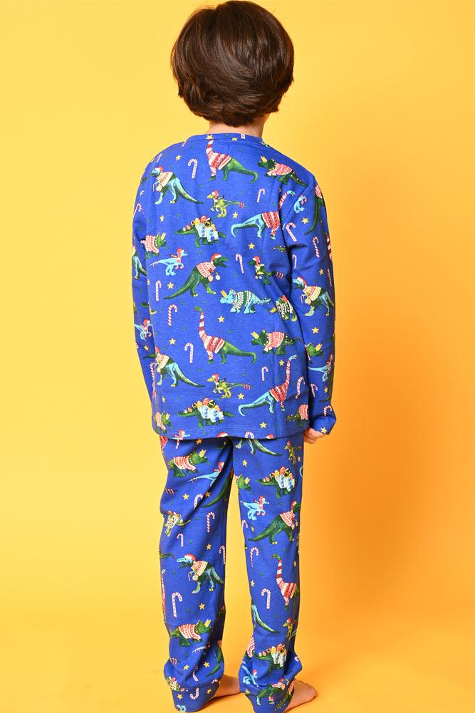 SUPERHERO AND DINOSAUR CHRISTMAS LONG SLEEVE PYJAMA SET (PACK OF 2) - Anthrilo India