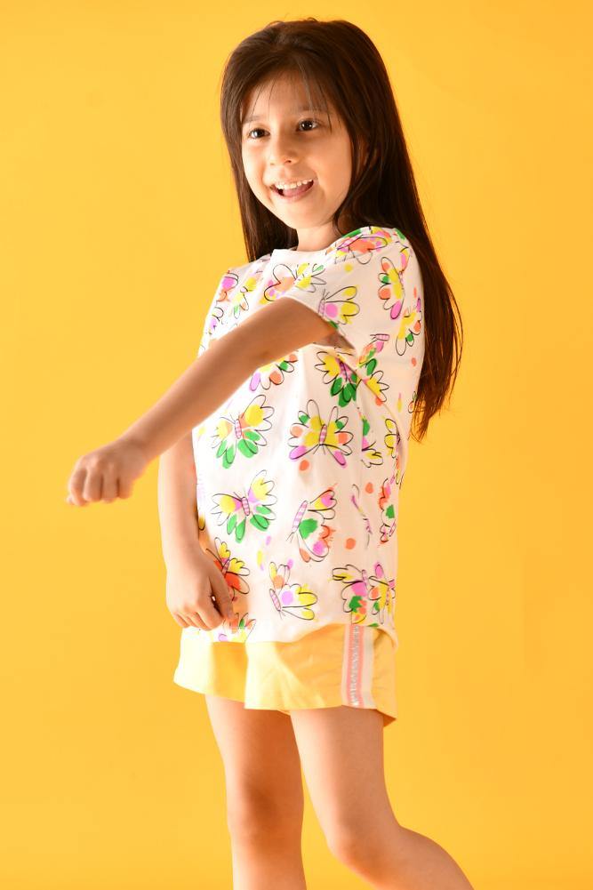BUTTERFLY YELLOW SHORTS SET - Anthrilo