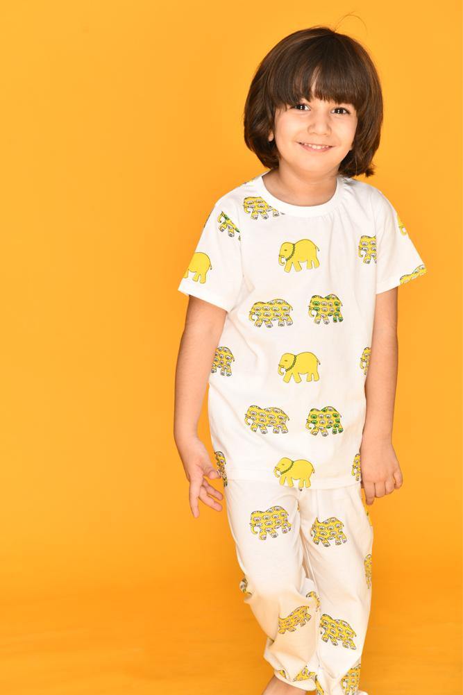 ELEPHANT BOYS PYJAMA SET - Anthrilo