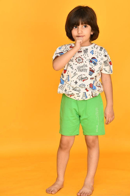 SUMMER GREEN BOYS SHORTS - Anthrilo