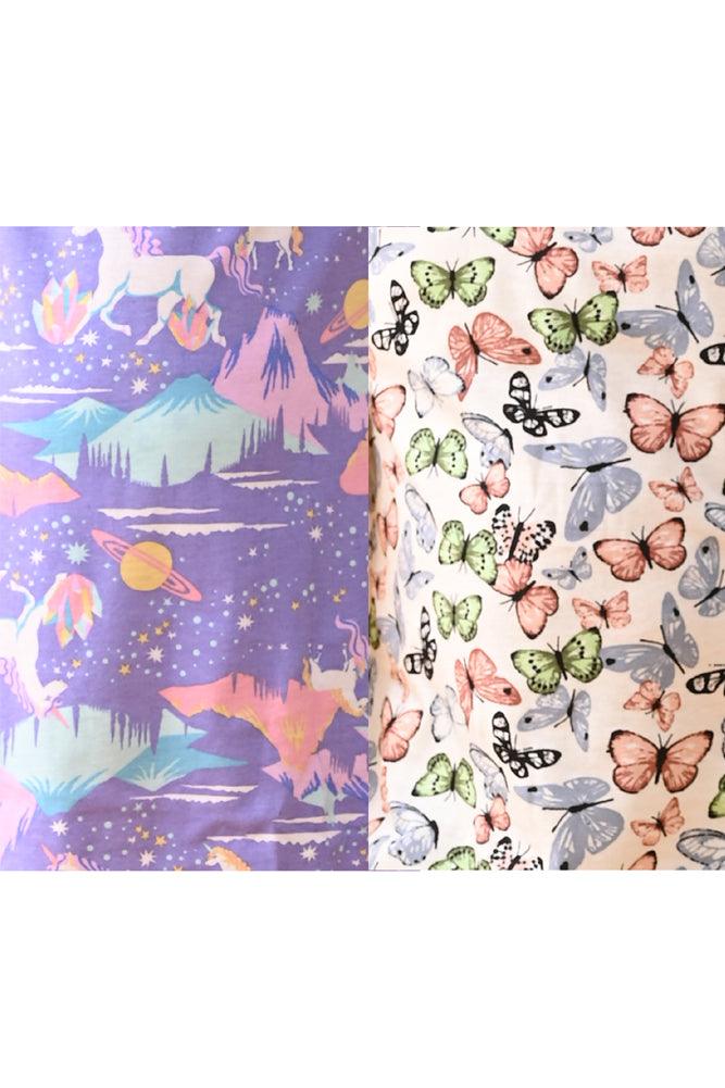 BUTTERFLY AND UNICORN PLANET NIGHT DRESS (PACK OF 2) - Anthrilo India