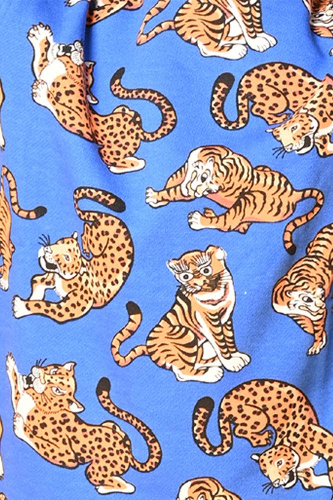 TIGER FLEECE BOYS SWEATSHIRT JOGGER SET - BLUE - Anthrilo Design House