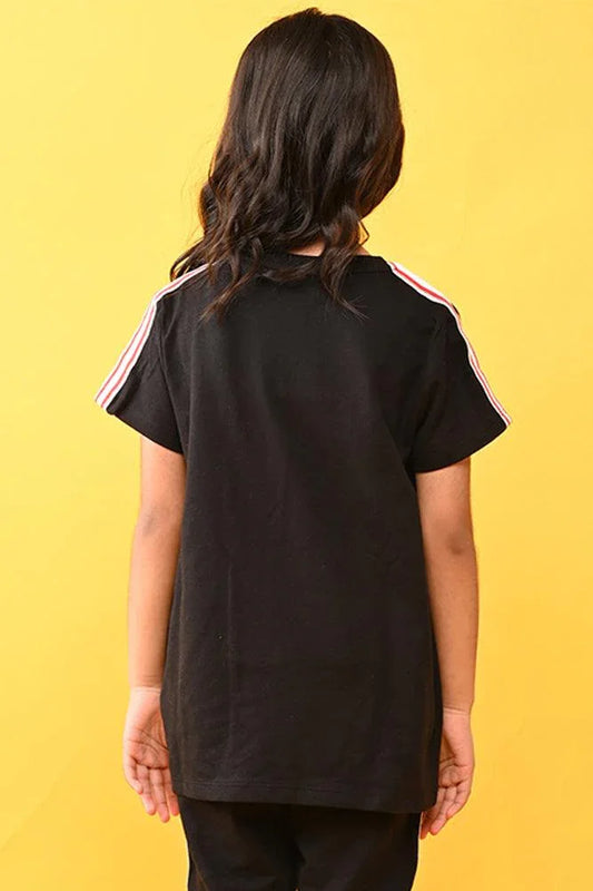 SUMMER BLACK HEART TOP - BLACK - Anthrilo India