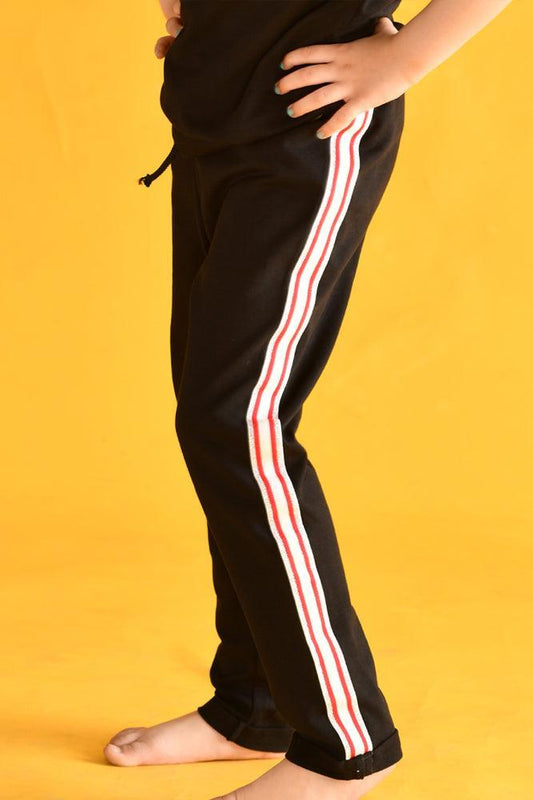 SUMMER BLACK TAPE JOGGER - Anthrilo Design House