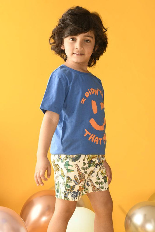 I DIDNT MOM SHORT SLEEVES T SHIRT - BLUE - Anthrilo Design House