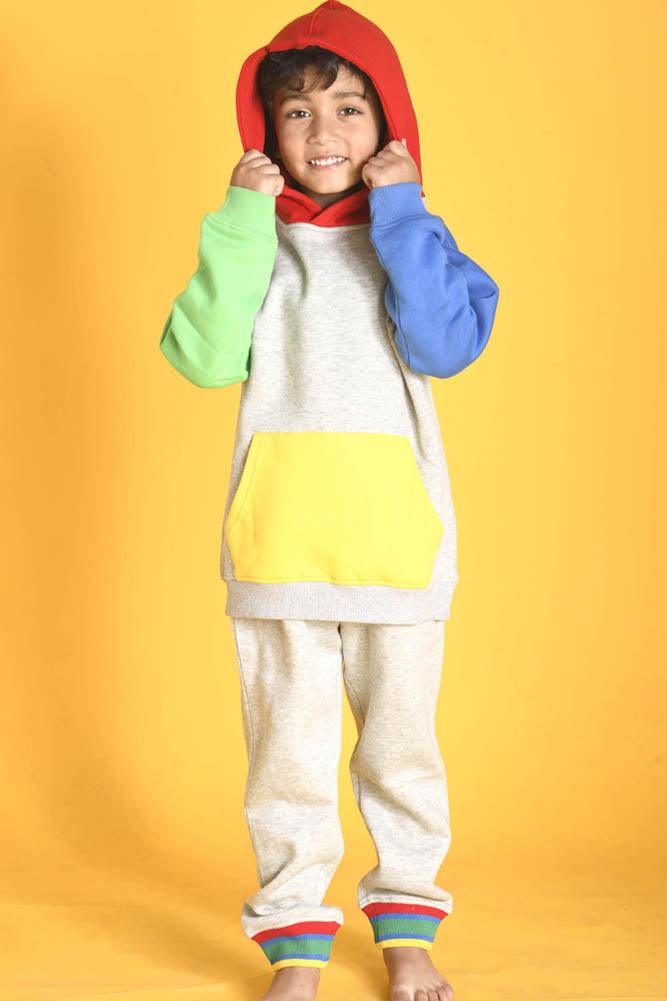BRAZIL FLEECE HOODIE JOGGER SET - GREY - Anthrilo Design House
