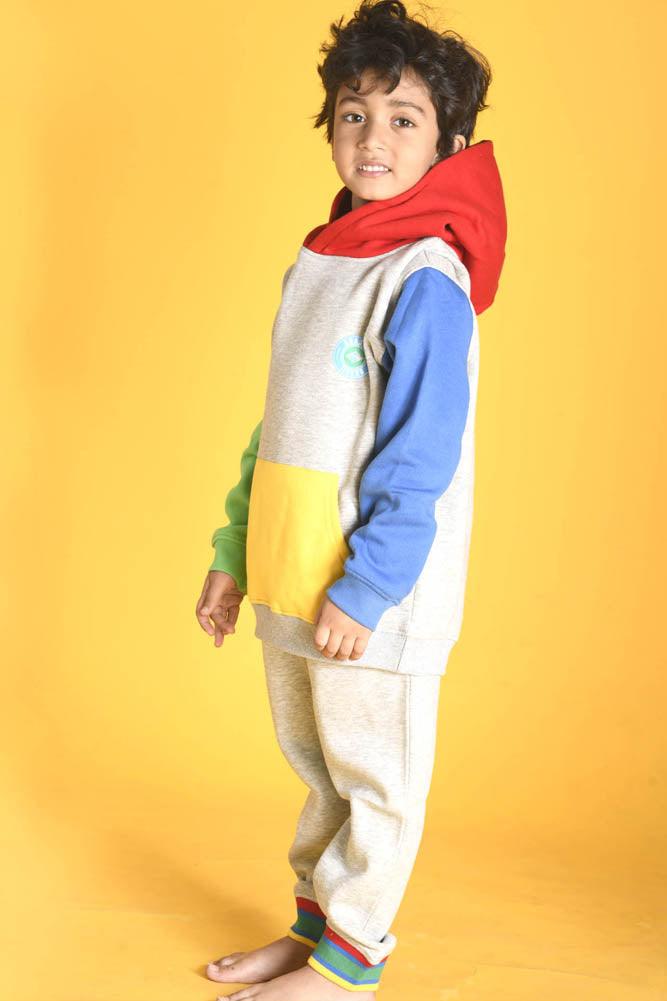 BRAZIL FLEECE HOODIE JOGGER SET - GREY - Anthrilo Design House