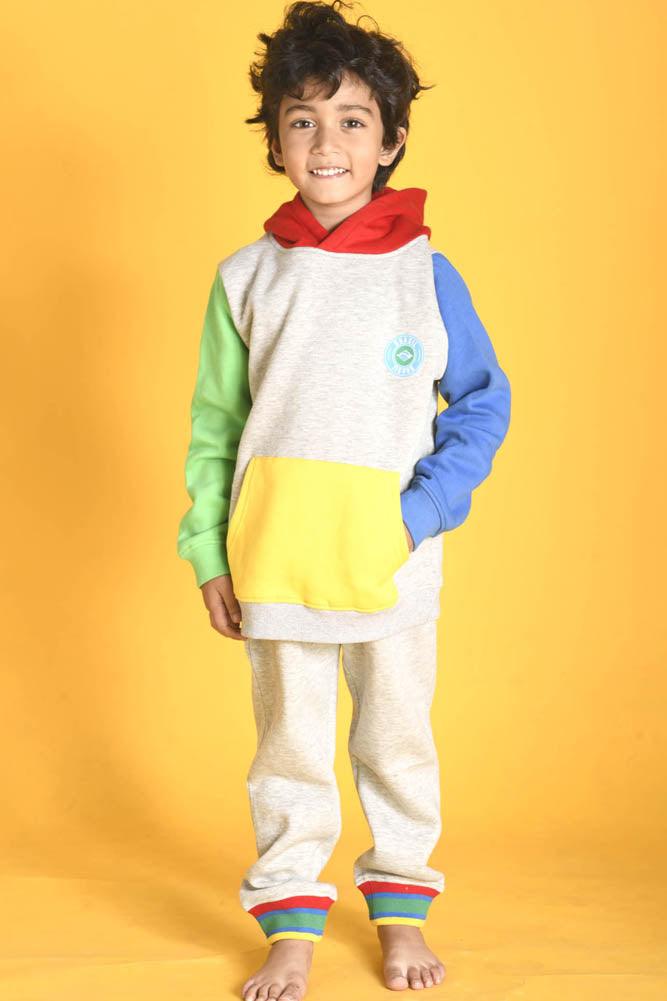 BRAZIL FLEECE HOODIE JOGGER SET - GREY - Anthrilo Design House