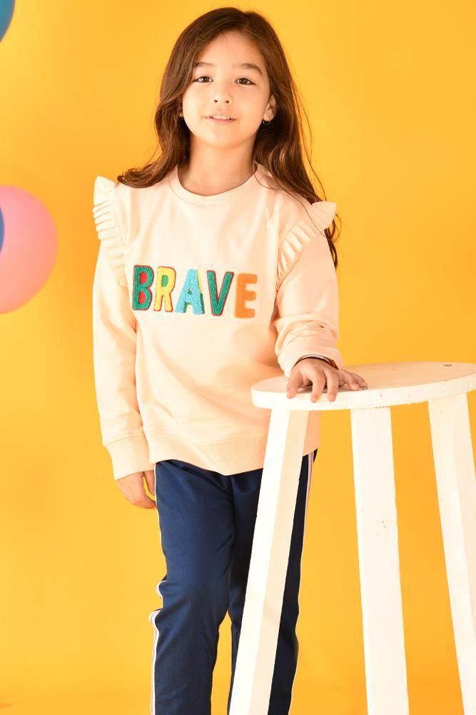 BRAVE PEACH SWEATSHIRT - Anthrilo