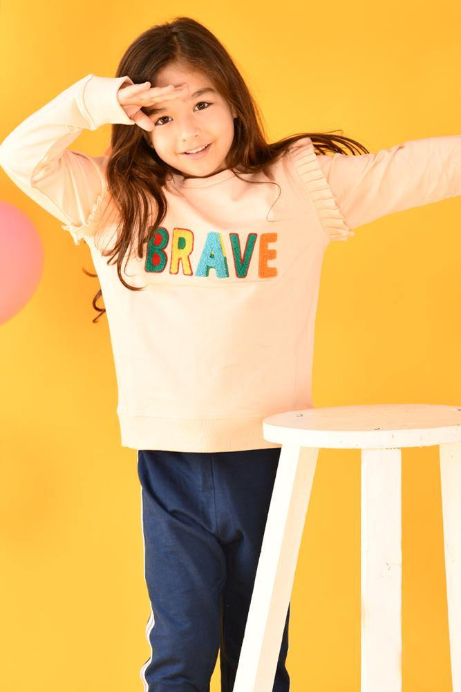 BRAVE PEACH SWEATSHIRT - Anthrilo
