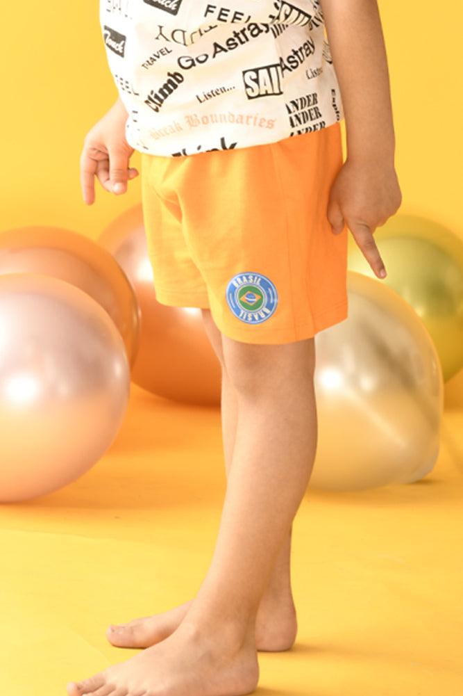 SUMMER ORANGE SHORTS - ORANGE - Anthrilo Design House