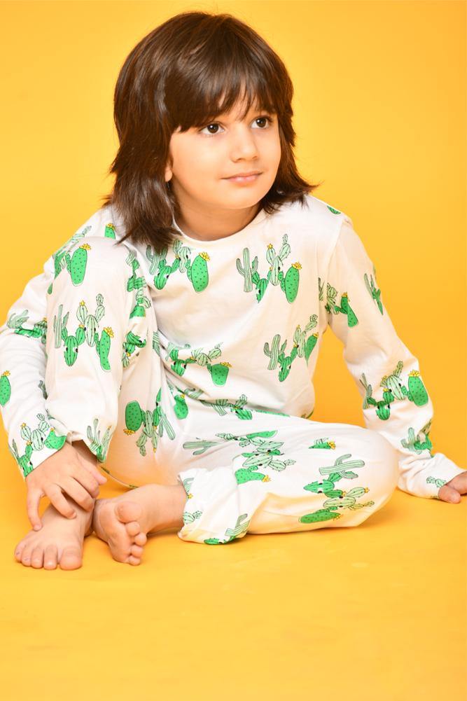 CACTUS BOYS PYJAMA SET (LONG SLEEVES) - Anthrilo