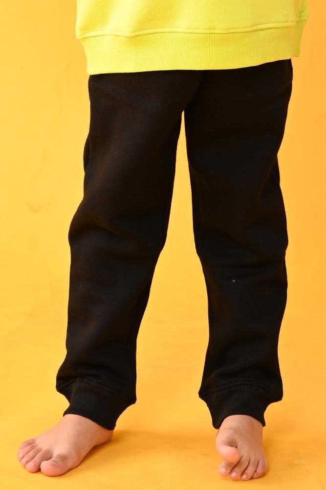 BLACK FLEECE WARM BOYS JOGGER - BLACK - Anthrilo Design House