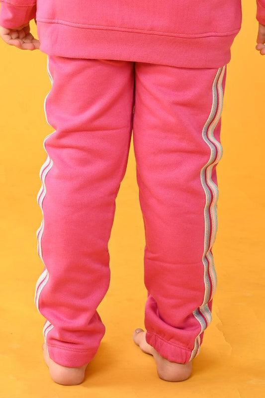 FUN PINK FLEECE JOGGER - PINK - Anthrilo Design House