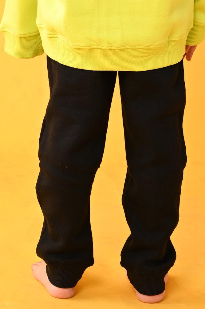 BLACK FLEECE WARM BOYS JOGGER - BLACK - Anthrilo Design House