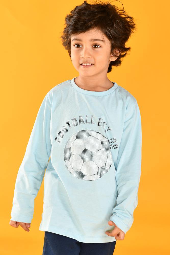 FOOTBALL SKY BOYS T-SHIRT - Anthrilo