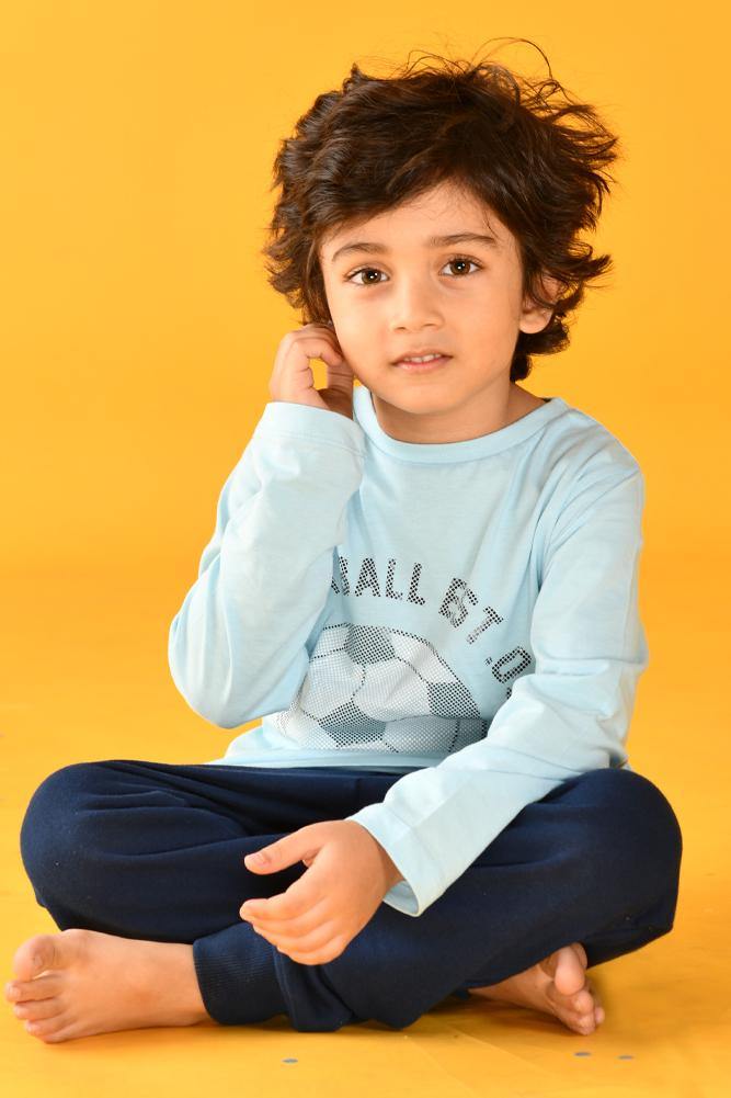 FOOTBALL SKY BOYS T-SHIRT - Anthrilo