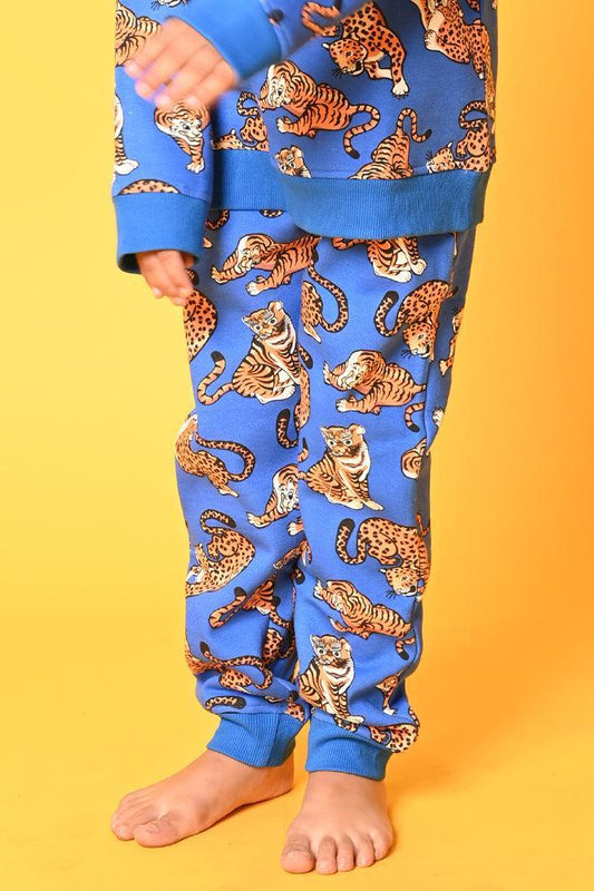 TIGER FLEECE BOYS JOGGER - BLUE - Anthrilo Design House