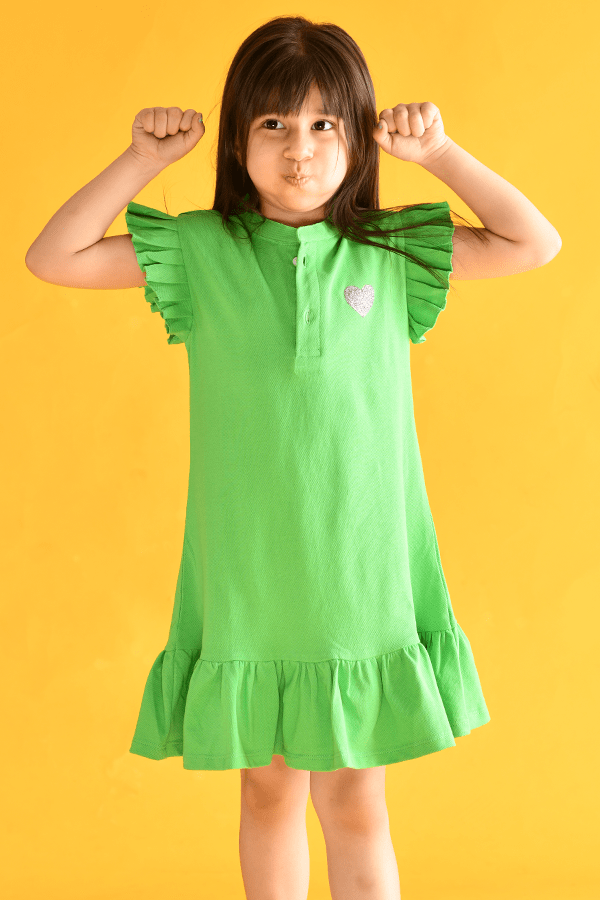 GREEN HEART DRESS
