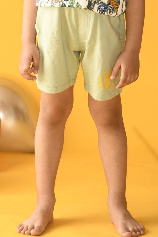 SUMMER OLIVE GREEN SHORTS - GREEN - Anthrilo Design House