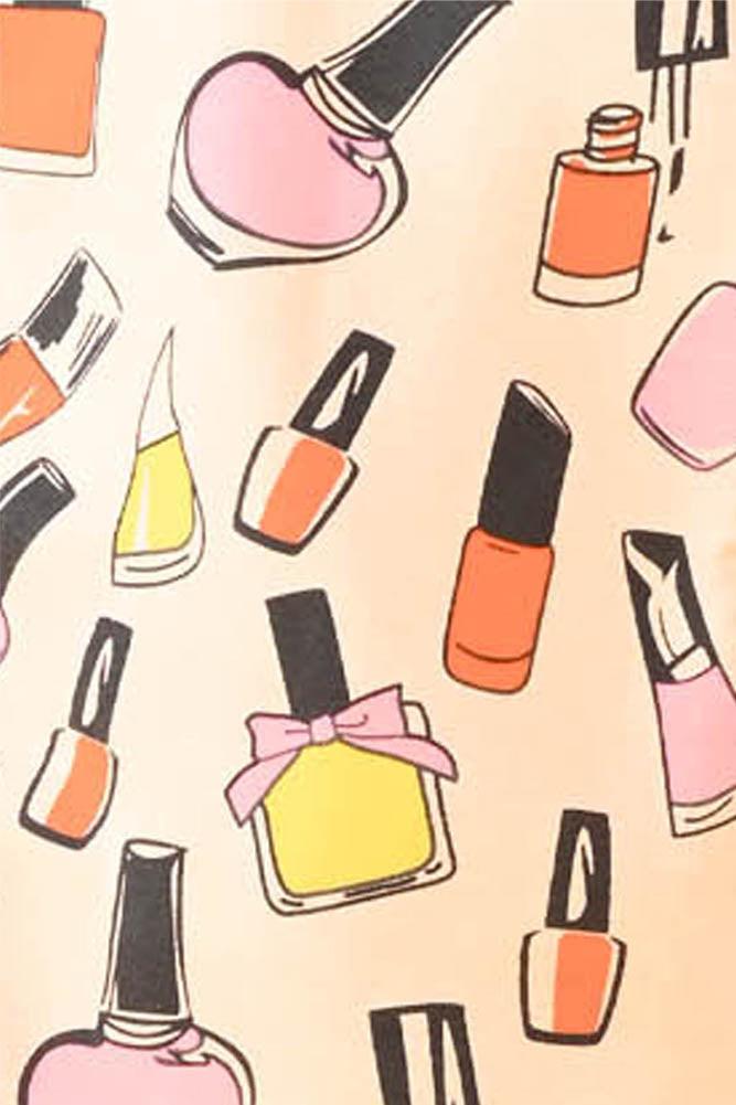 NAIL PAINT FLEECE SWEATSHIRT JOGGER SET - PEACH - Anthrilo Design House