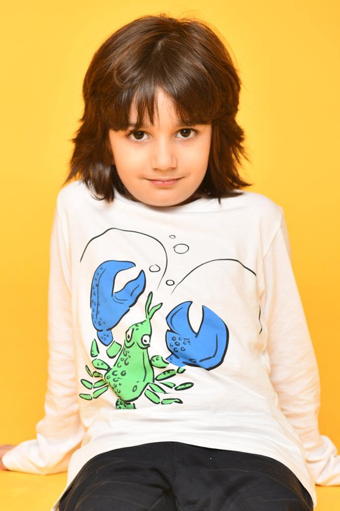 LOBSTER LONG SLEEVES T-SHIRT - Anthrilo