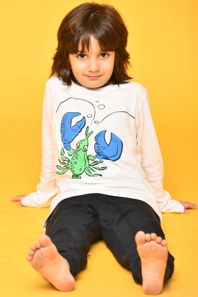 LOBSTER LONG SLEEVES T-SHIRT - Anthrilo