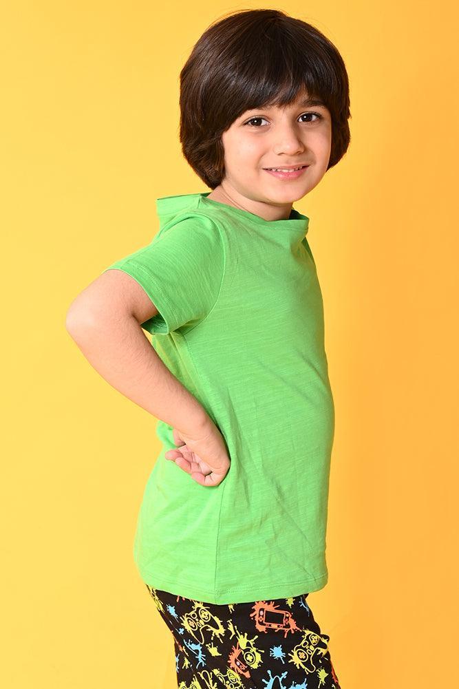 MAKE SOME NOISE SHORT SLEEVES T-SHIRT - GREEN - Anthrilo India