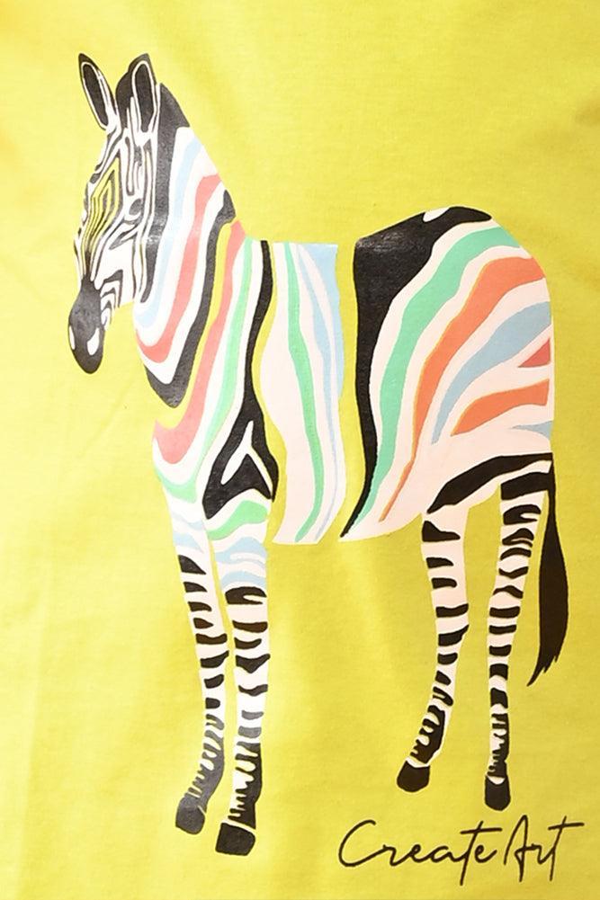 ZEBRA BLUE SUMMER SHORTS SET -LIME/BLUE - Anthrilo India