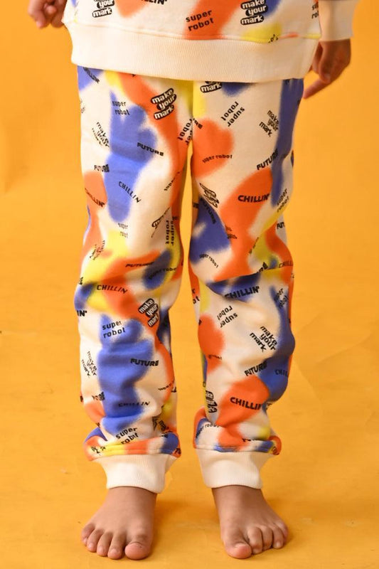 MAKE YOUR MARK FLEECE JOGGER - WHITE - Anthrilo Design House