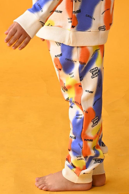 MAKE YOUR MARK FLEECE JOGGER - WHITE - Anthrilo Design House