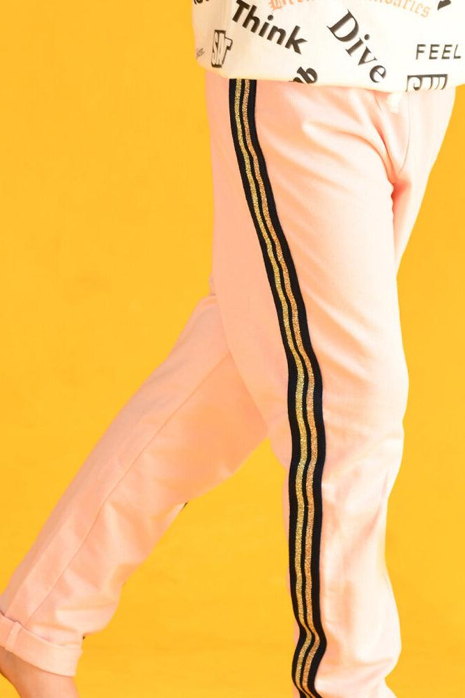 PINK SIDE TAPE JOGGER - Anthrilo Design House